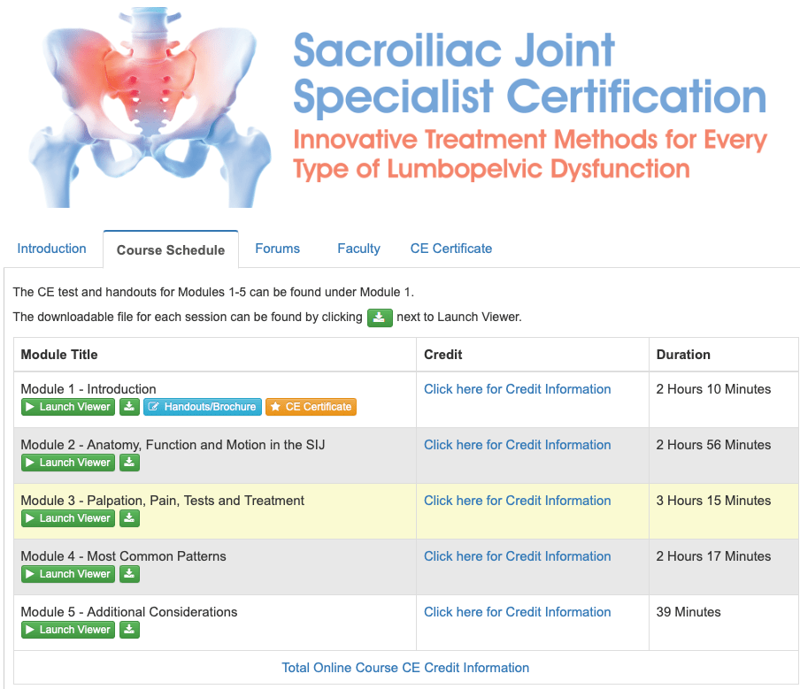 Sacroiliac Joint Certification Organization